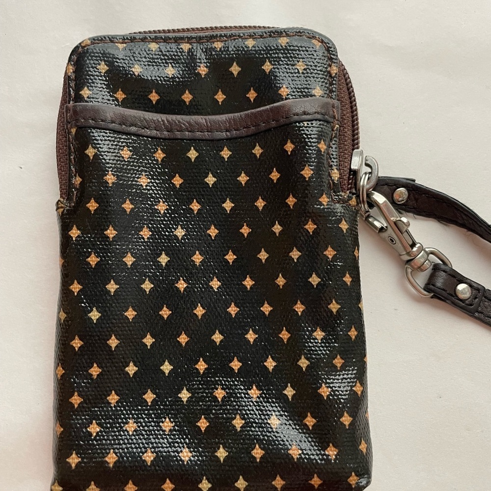 Fossil Key-Per wristlet wallet colorful oilcloth & detachable strap - Picture 4 of 11